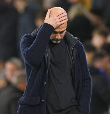 Guardiola frustrated for man city